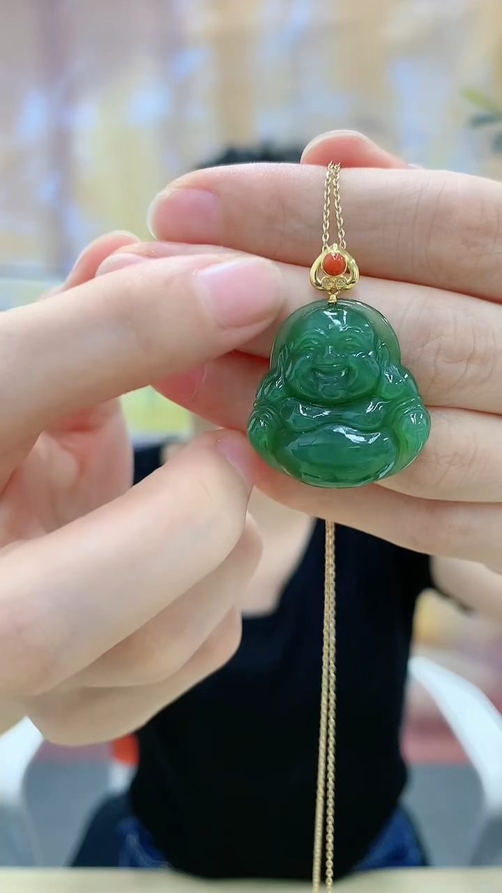 【闪购商品】和田玉吊坠(不含链)18K金镶嵌dd@@和田玉吊坠2428