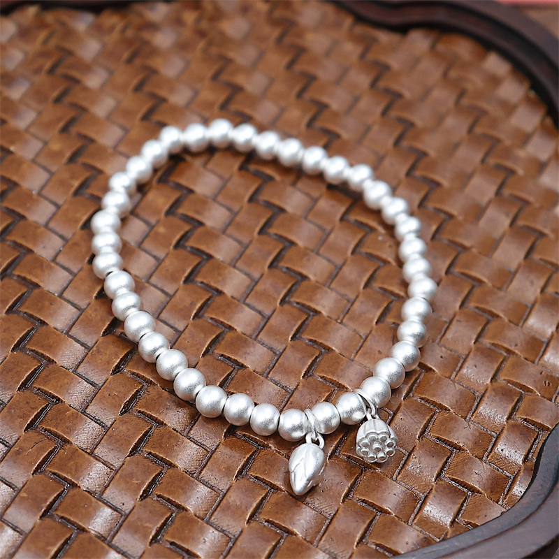 足银手链 两世欢手链手工时尚百搭光珠复古