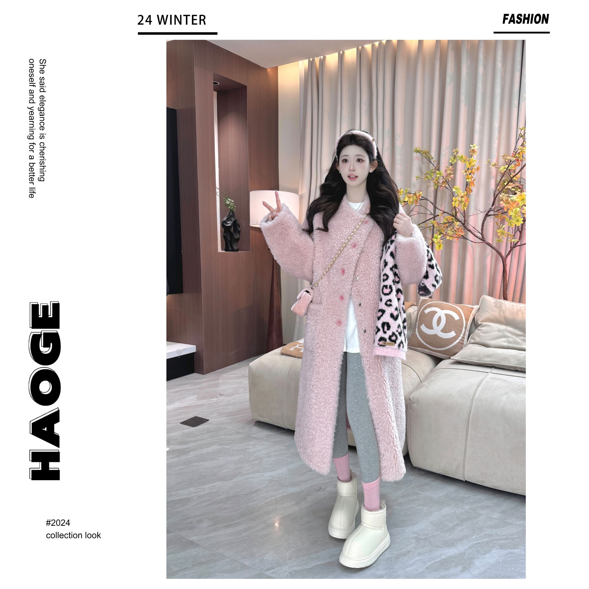 浩哥严选●一眼万年时尚秋冬网红宽松外套预Q4WT2344A休闲加厚