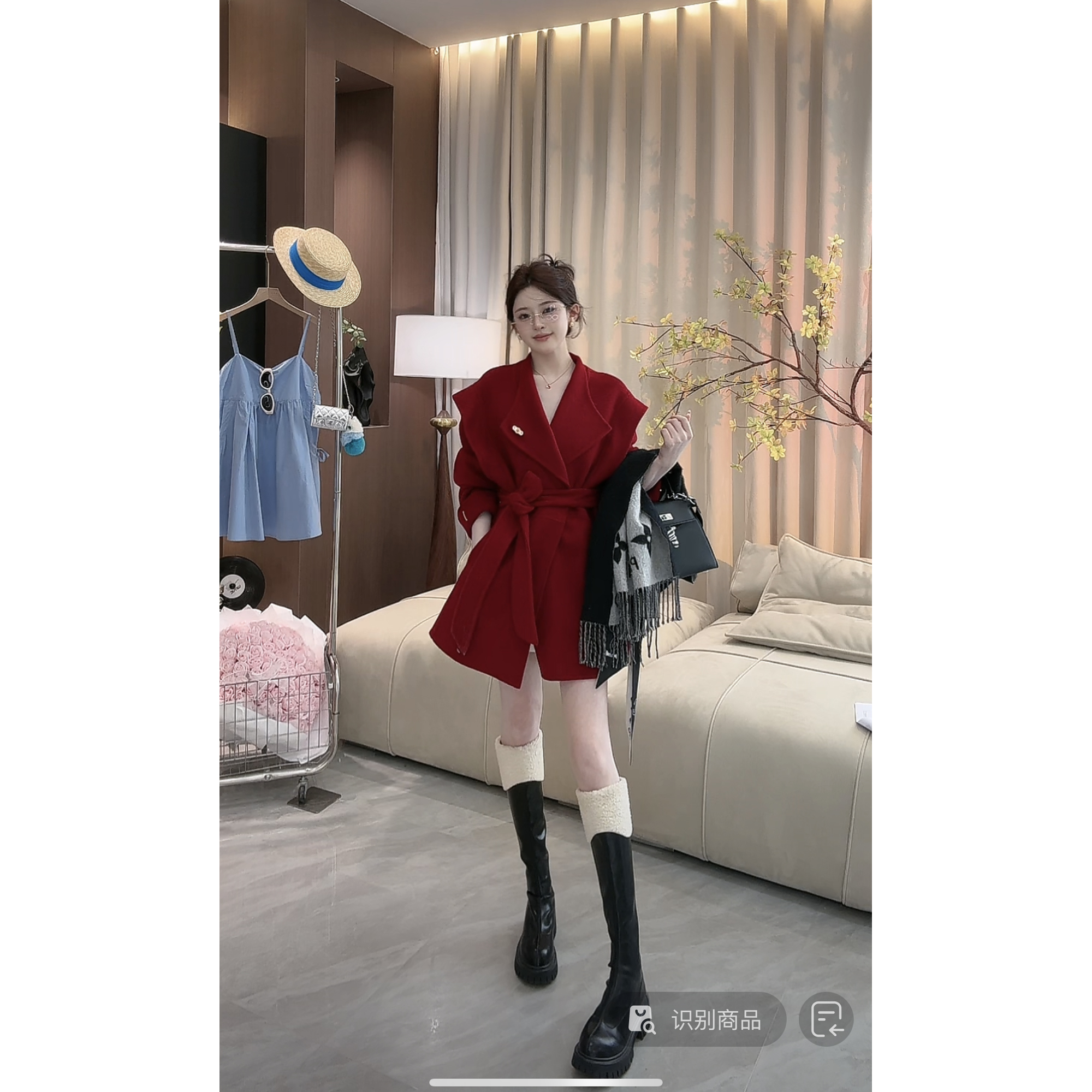 浩哥严选●安娜D3WT2289A纯色宽松百搭网红气质休闲外套莫奈花园风