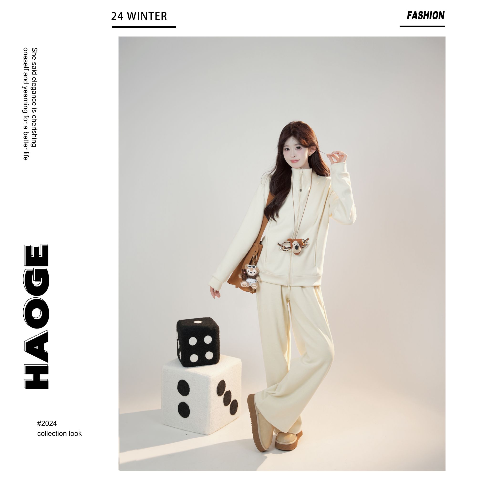 浩哥严选●lu系美学Q4TZ3418A套装预运动针织时尚休闲宽松秋冬ol