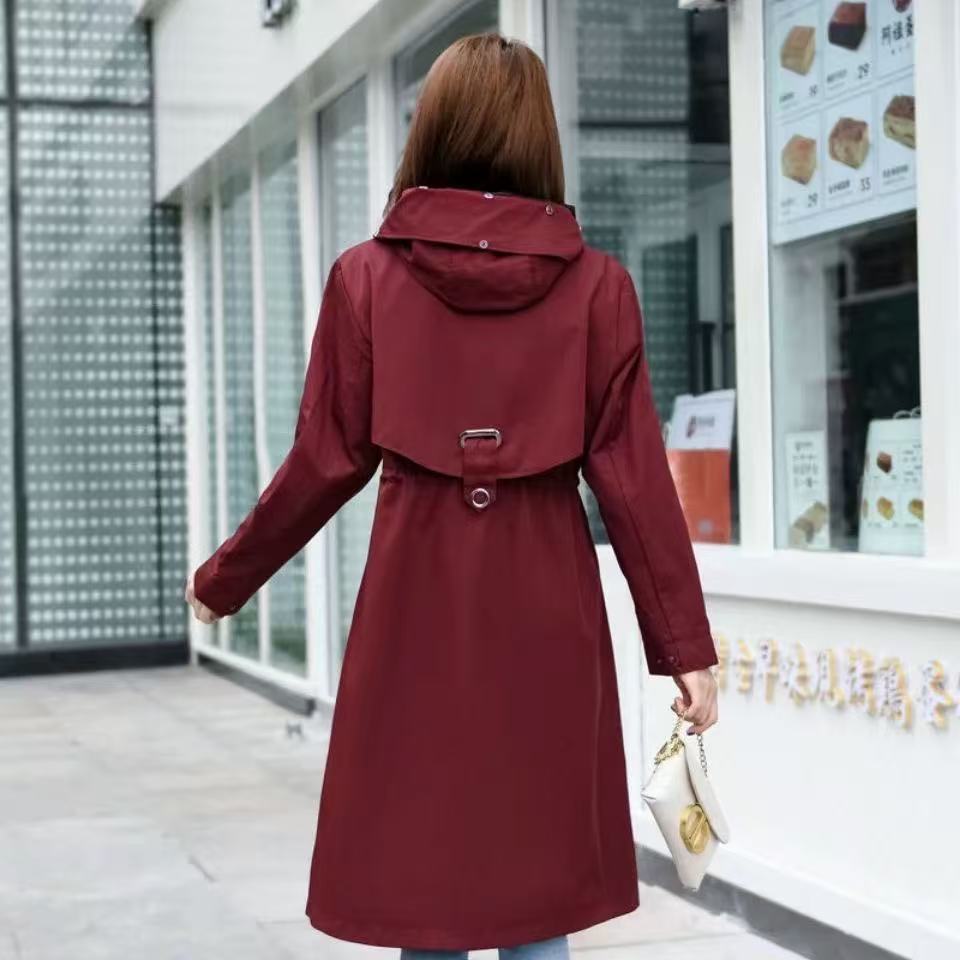 女士派克服替换穿外衣【无毛领，无内胆】时尚连帽黑色短款休闲百搭
