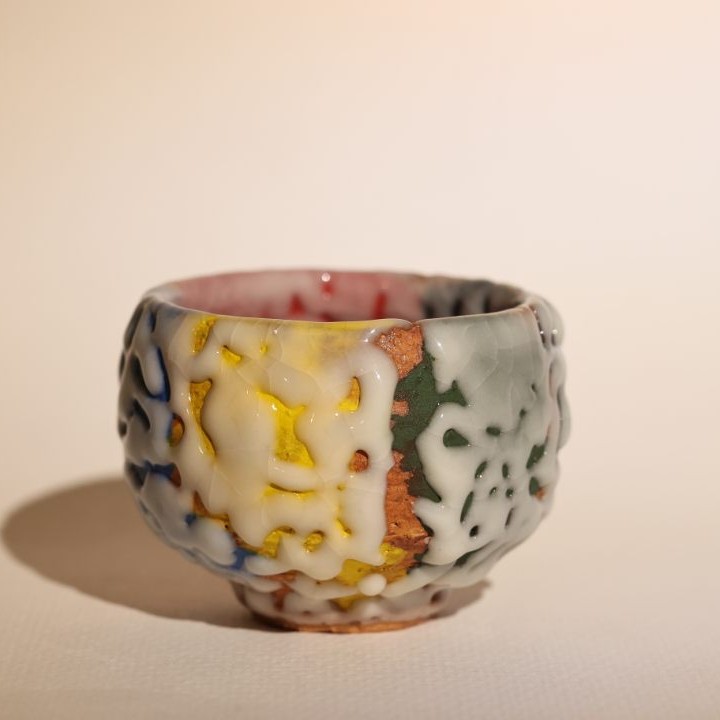 志野杯，日本回流，萩烧手工茶杯陶瓷纯手工主人杯手绘品茗杯日式