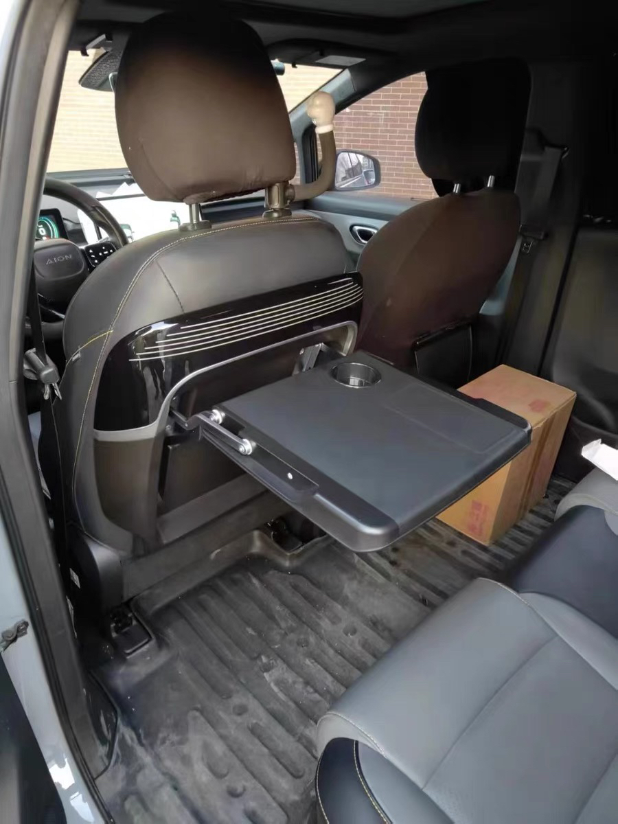 适用捷豹XFL车载后排折叠小桌板多功能餐桌座椅靠背改装