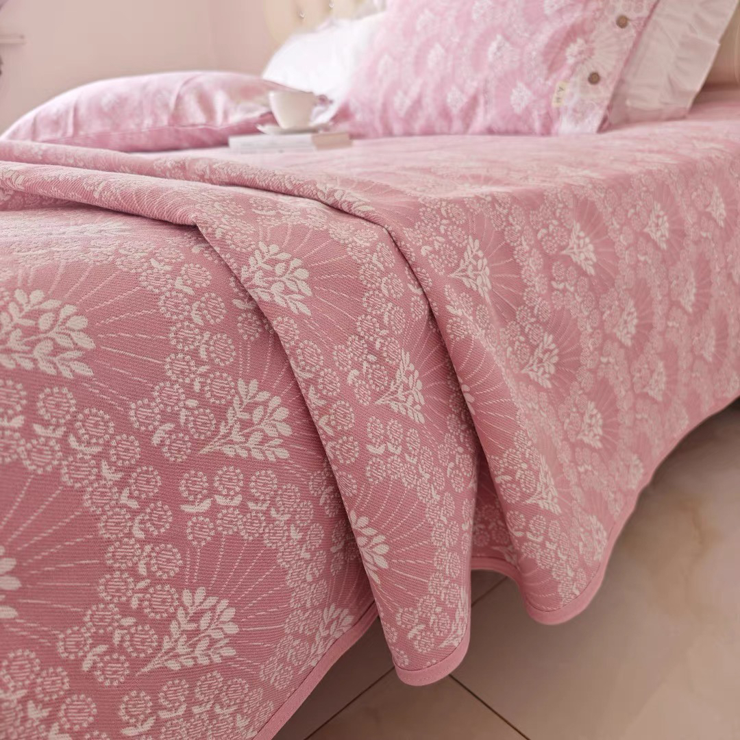 【母婴级A类】高端浮雕提花加厚凉席三件套 加密加厚凉爽透气