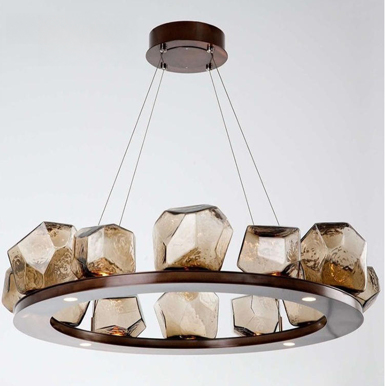 后现代玻璃艺术客厅吊灯北欧简约卧室书房餐厅样板房设计师吊灯