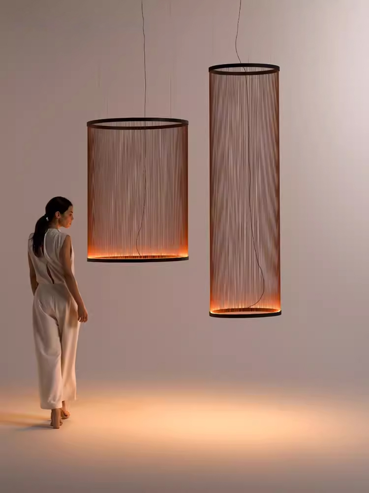 VIBIA 意式极简挑高客厅吊灯设计师餐厅卧室酒店别墅复式楼大吊灯