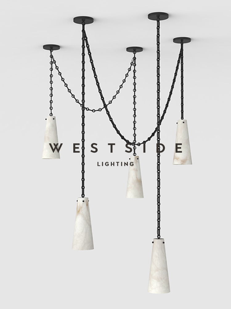 Lucca 西班牙天然云石客厅吊灯意式链条餐厅卧室服装店设计师款灯