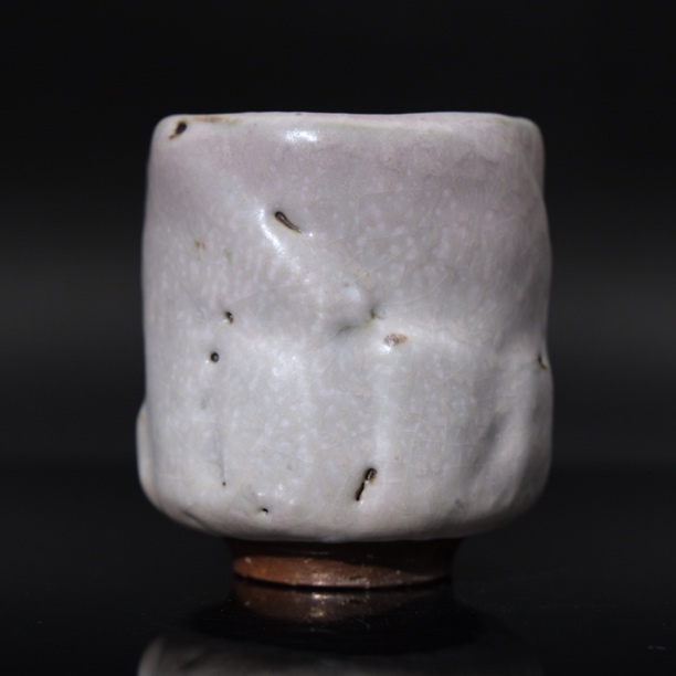 吴遠中未名窑未名款志野手绘手握杯复古白色创意陶瓷茶杯茶具家用