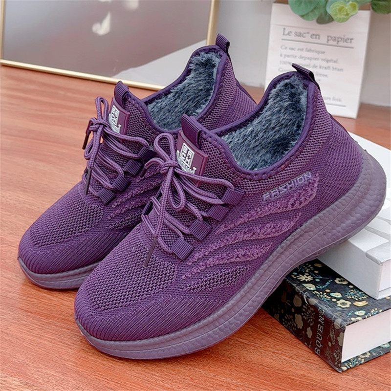 2024冬季新款加绒加厚保暖休闲运动鞋轻便舒适老北京布鞋妈妈鞋