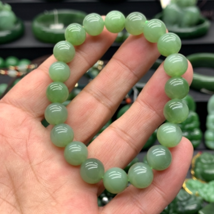 【闪购商品】和田玉（碧玉）手链未镶嵌天**哇