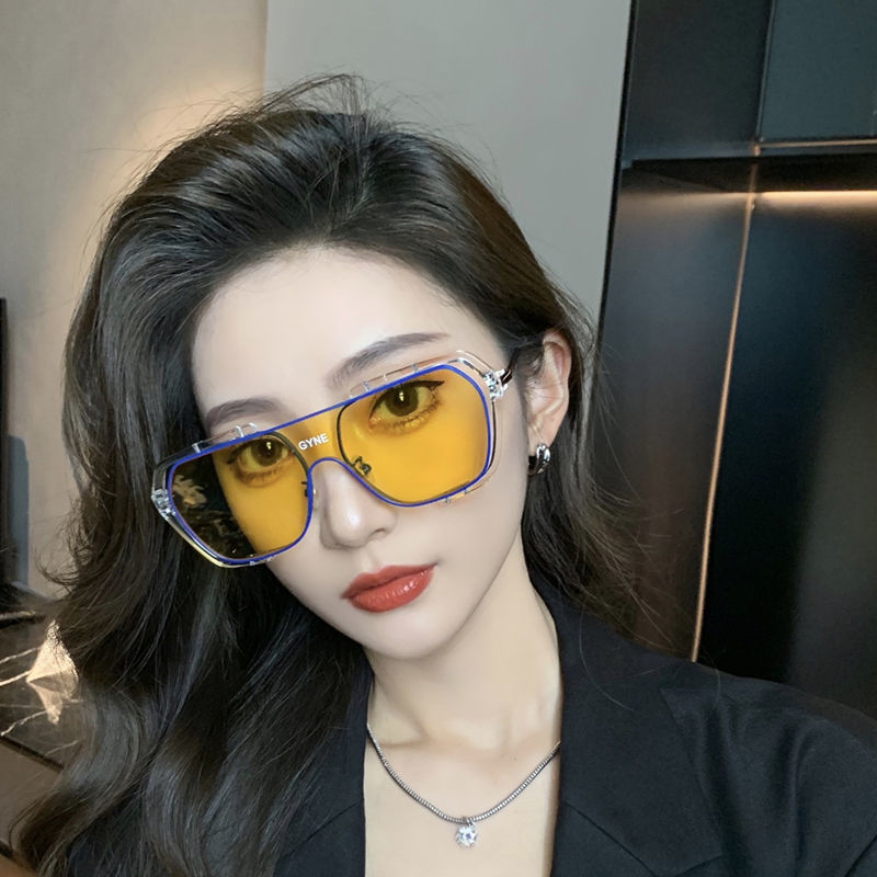 个性未来感连体墨镜男士超大框显瘦太阳眼镜女潮开车防紫外线眼镜