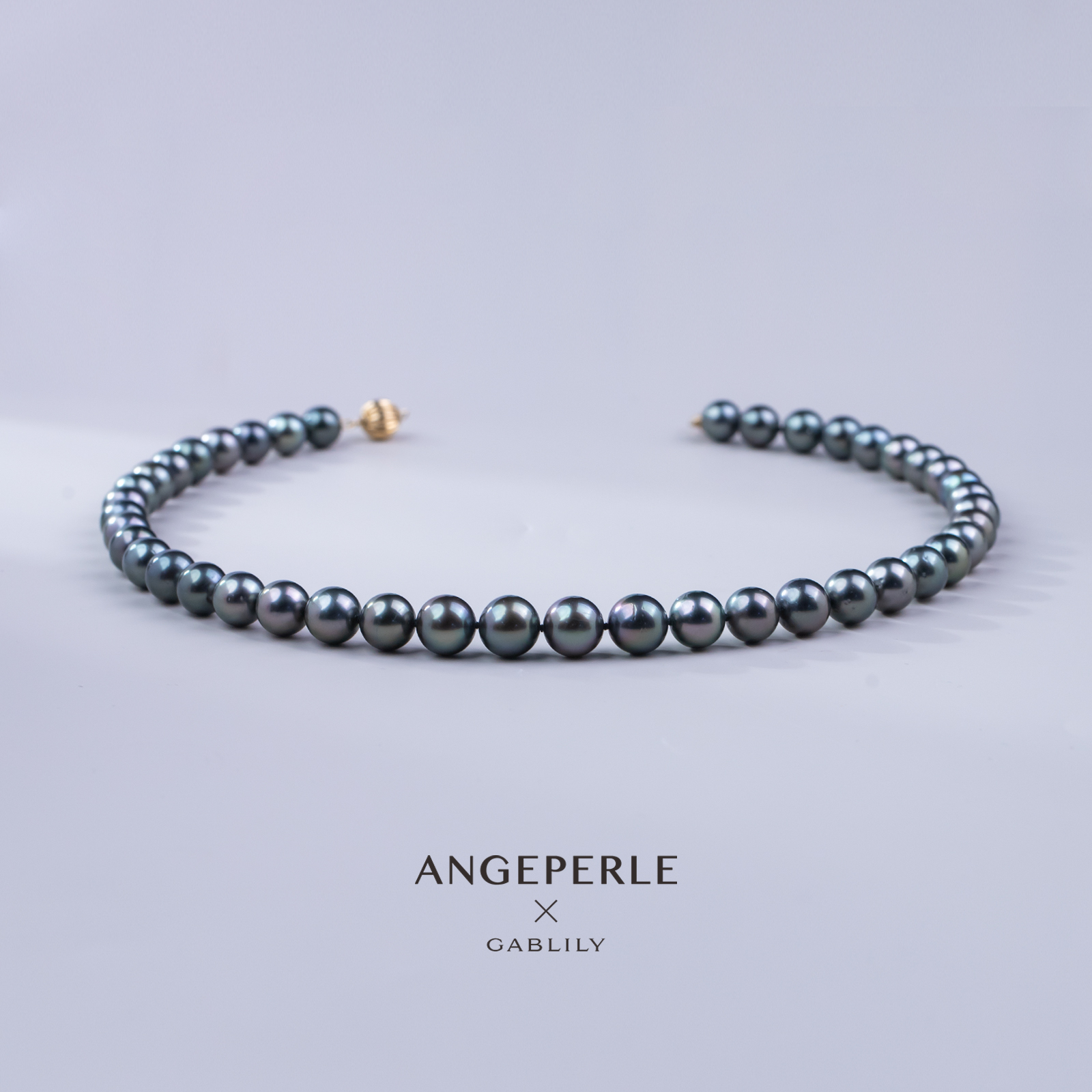 【陈妍君专属】天使之泪海水珍珠大溪地黑珠14K金项链8-11mm时尚款