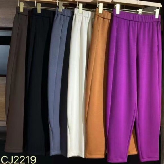 垂感南油春秋莫代尔九分香蕉裤高腰气质休闲萝卜裤哈伦裤显瘦直筒