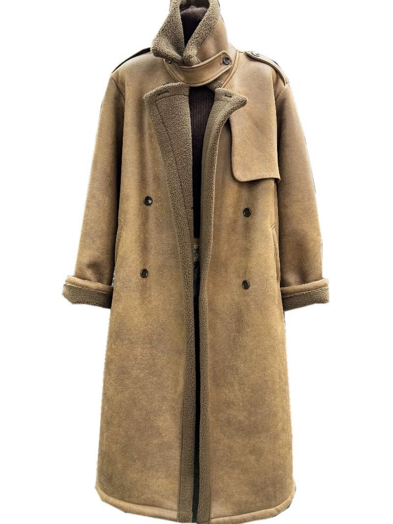 高品质气质女装风衣款加厚外套（不粘毛）