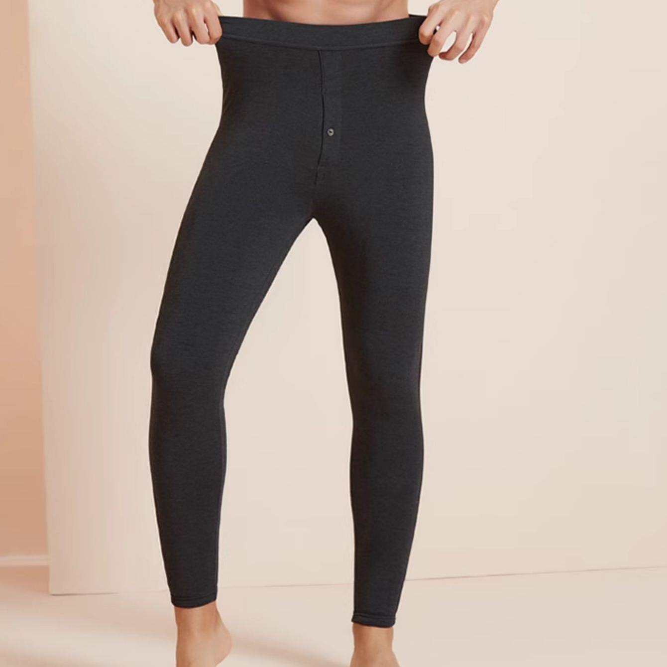 【清仓福利】驼绒棉裤秋裤男中老年加厚高腰修身保暖裤