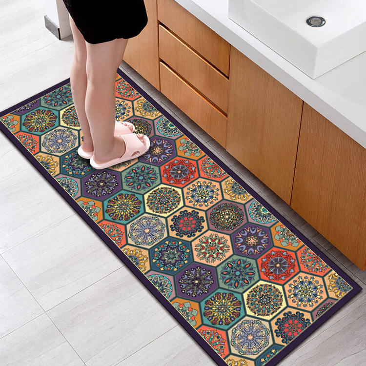 水晶绒厨房吸水地垫50*150cm家用松弛感可水洗可裁剪地垫