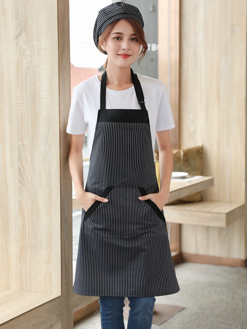 男士围裙防油厨师时尚后厨餐厅工作服围腰防水罩衣透气服务员防污