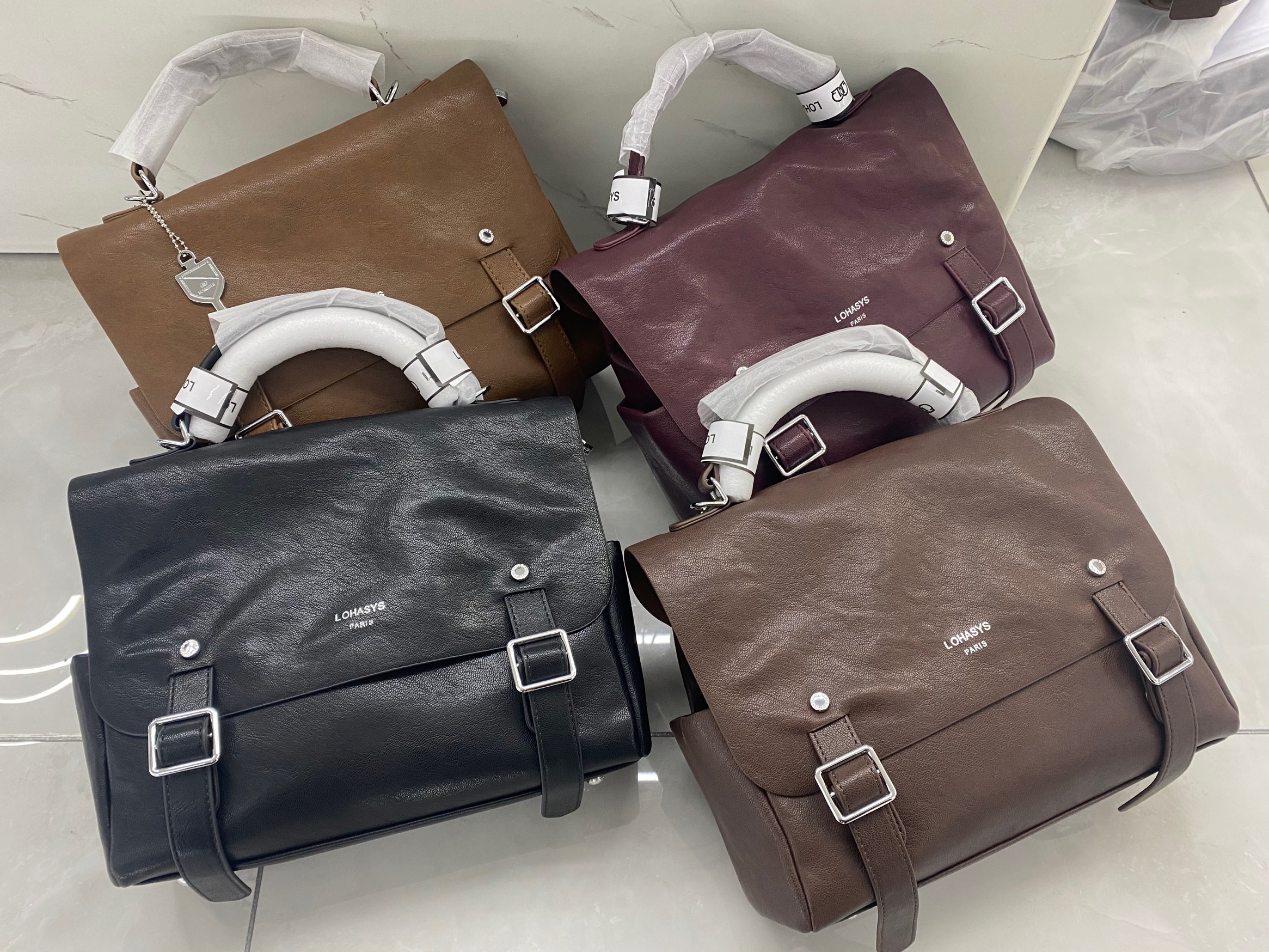 时尚复古质感满满的大容量手提单肩斜挎包包