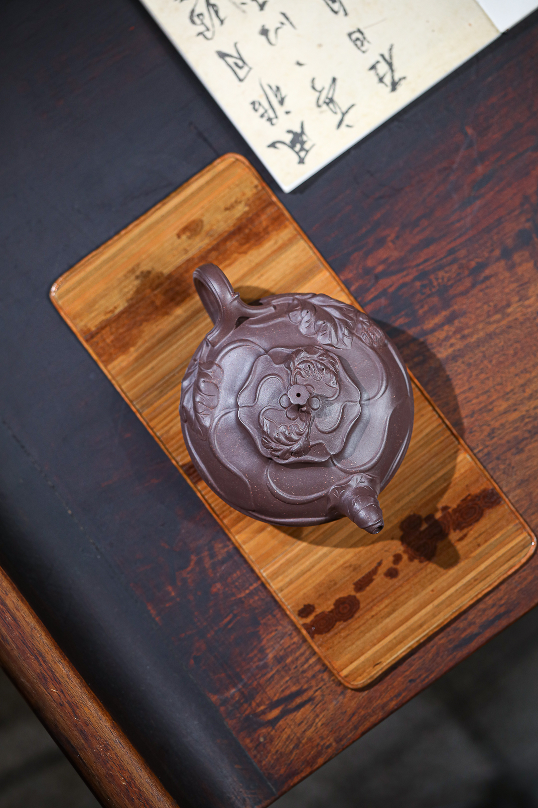 『惜砂甄选•风卷葵』陈伟   矿标级底槽青  全手工花器作品