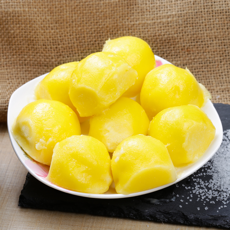 东北粘豆包手工白糯米大黄米黏豆包年糕火烧小吃特产360g*6袋