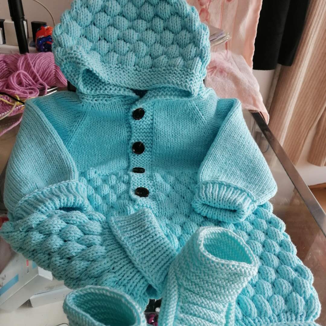 【预定款 】带帽  手工  毛线 成品