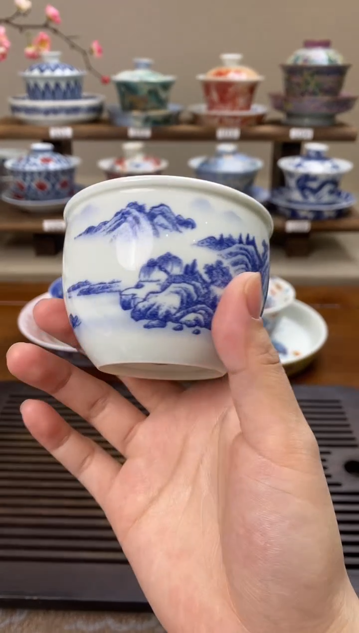 【闪购商品】陶瓷富春山居图缸杯