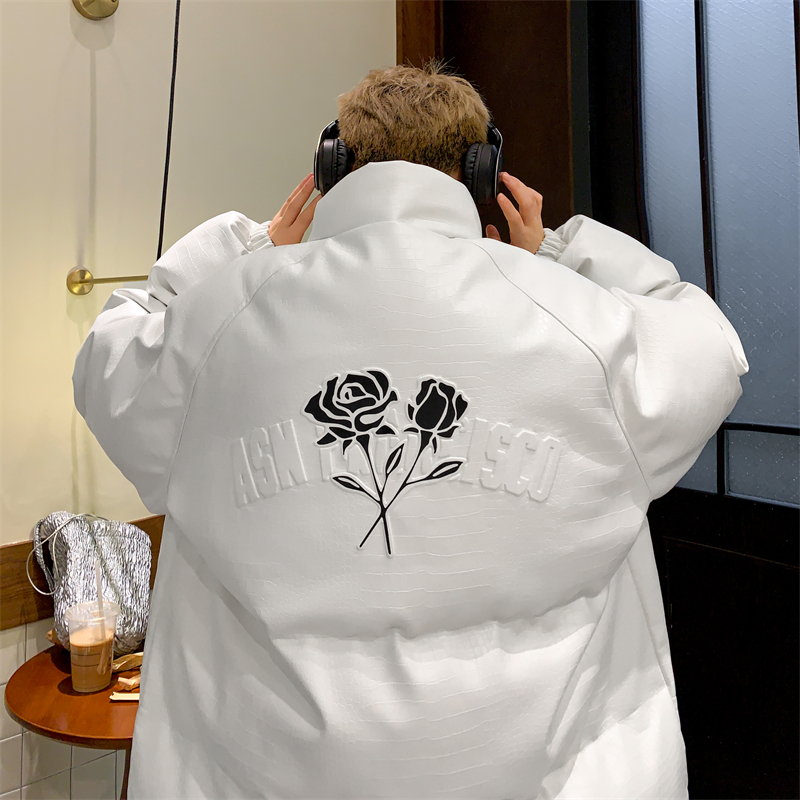 JaneDeiune美式潮牌棉服男款冬季立领痞帅外套宽松加厚保暖面包服