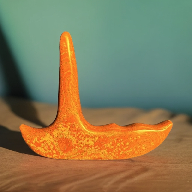 （泗水砭石）手握锥 刮痧点穴 肩颈舒缓 眼部美容 家用多功能按摩锥