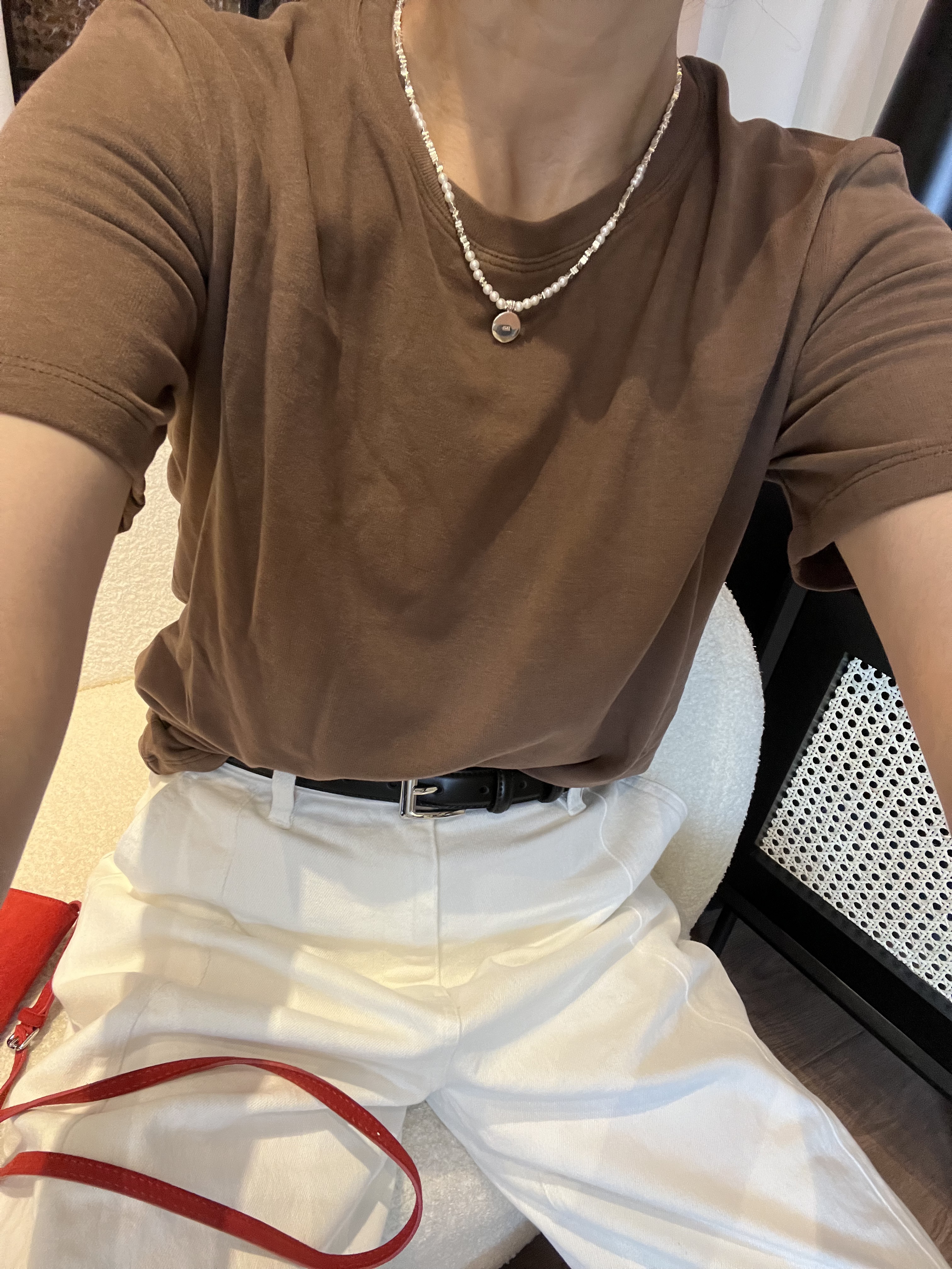 【Miss 程】韩国纯色磨毛短袖T恤