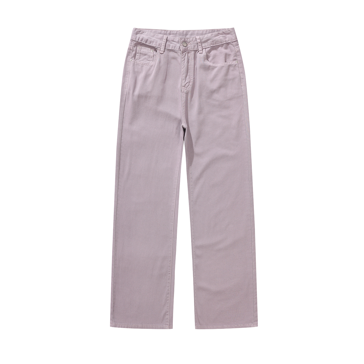 【长裤系列】复古冰淇淋灰紫 显瘦阔腿牛仔裤