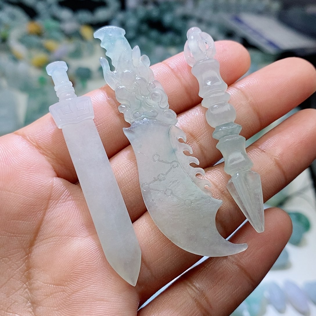 定制翡翠未镶嵌毛货