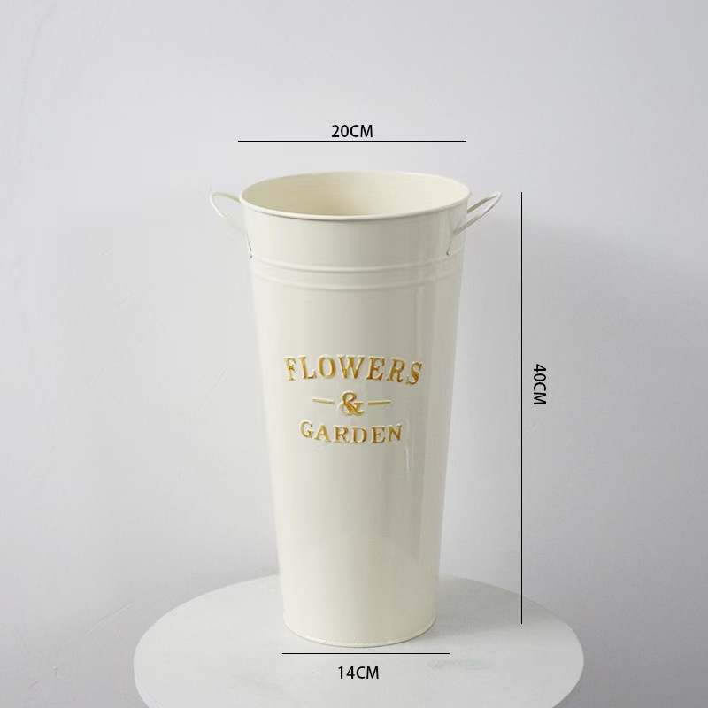 醒花桶-云舍鲜花卉鲜切花材醒花必备神器40cm高度20cm口径奶白色