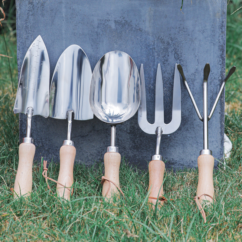 不锈钢园艺小铲子种花工具花铲家用植物盆栽铲土铁锹养花多肉铁铲