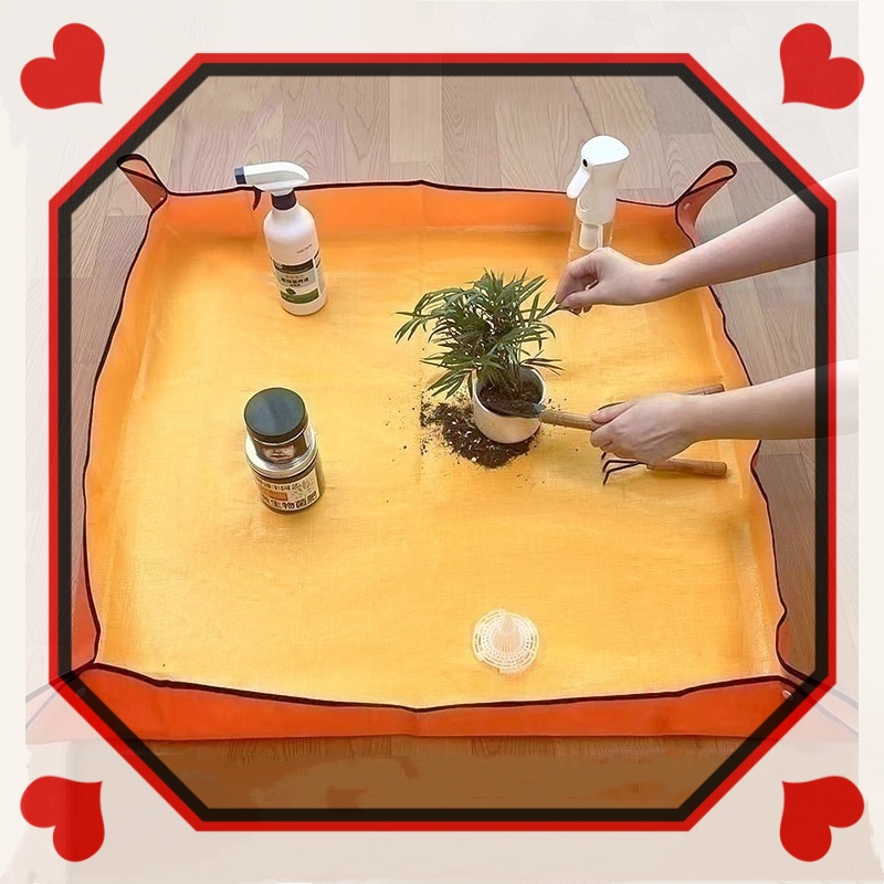 家庭多种园艺换土垫栽花绿植换土换盆工具绿色园艺长方形垫子发货
