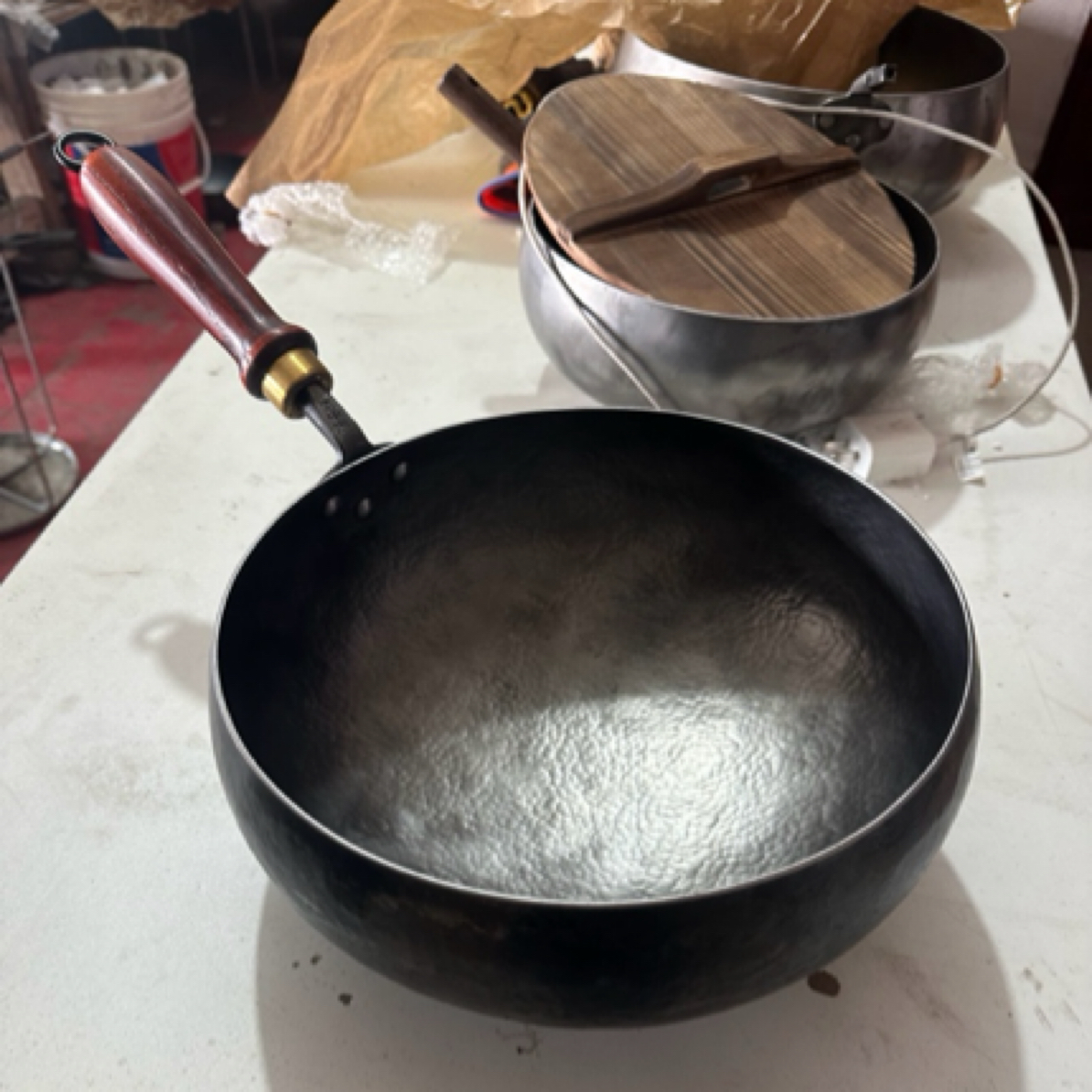 纯手工锻打铁锅大肚锅