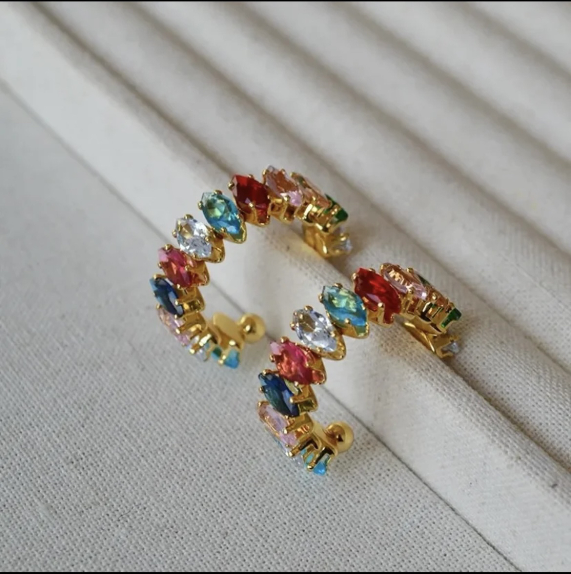 铜合金琉璃耳饰 夏日多巴胺彩色耳环 轻奢时尚炫彩气质精致小众