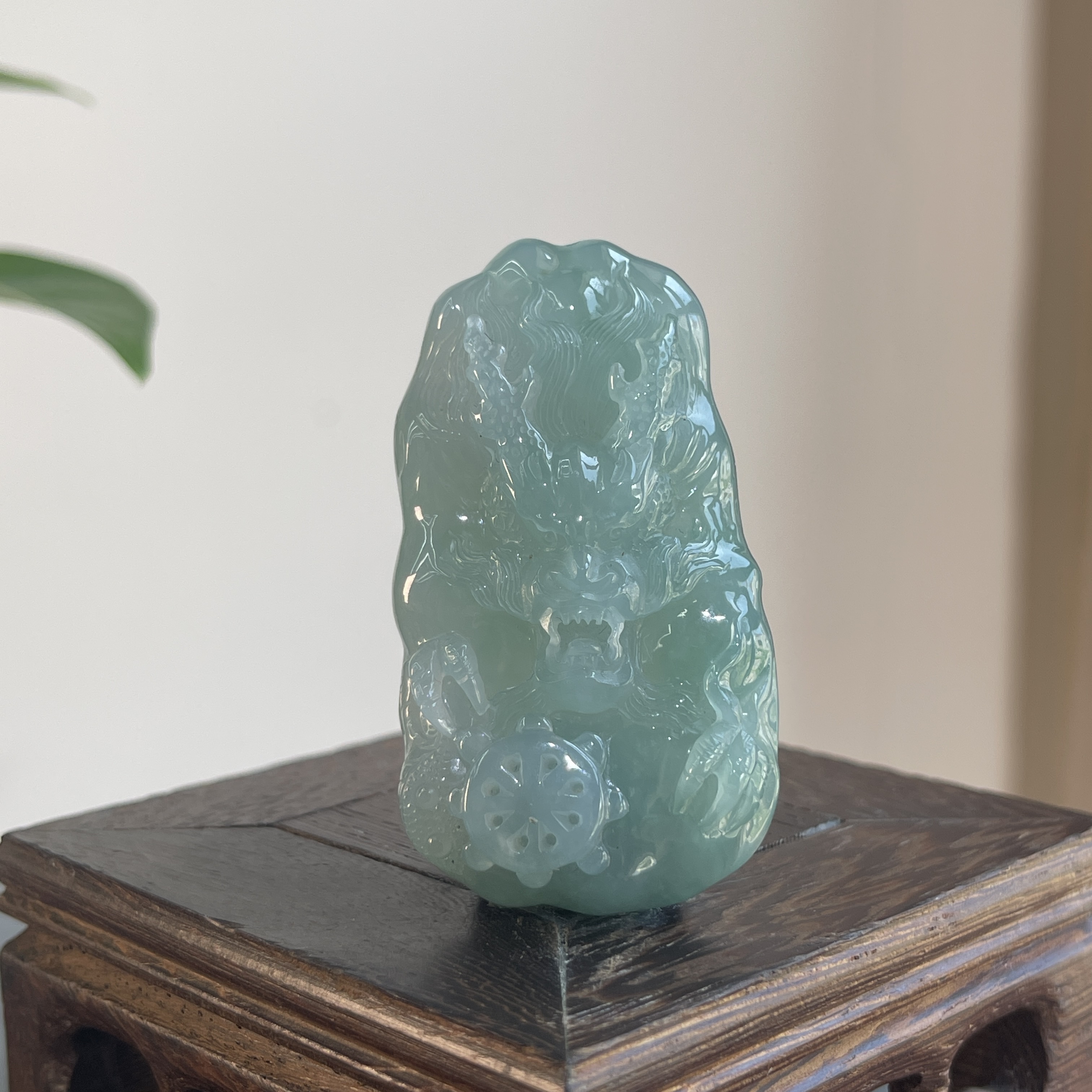 JTB22-177 天然缅甸A货翡翠 龙