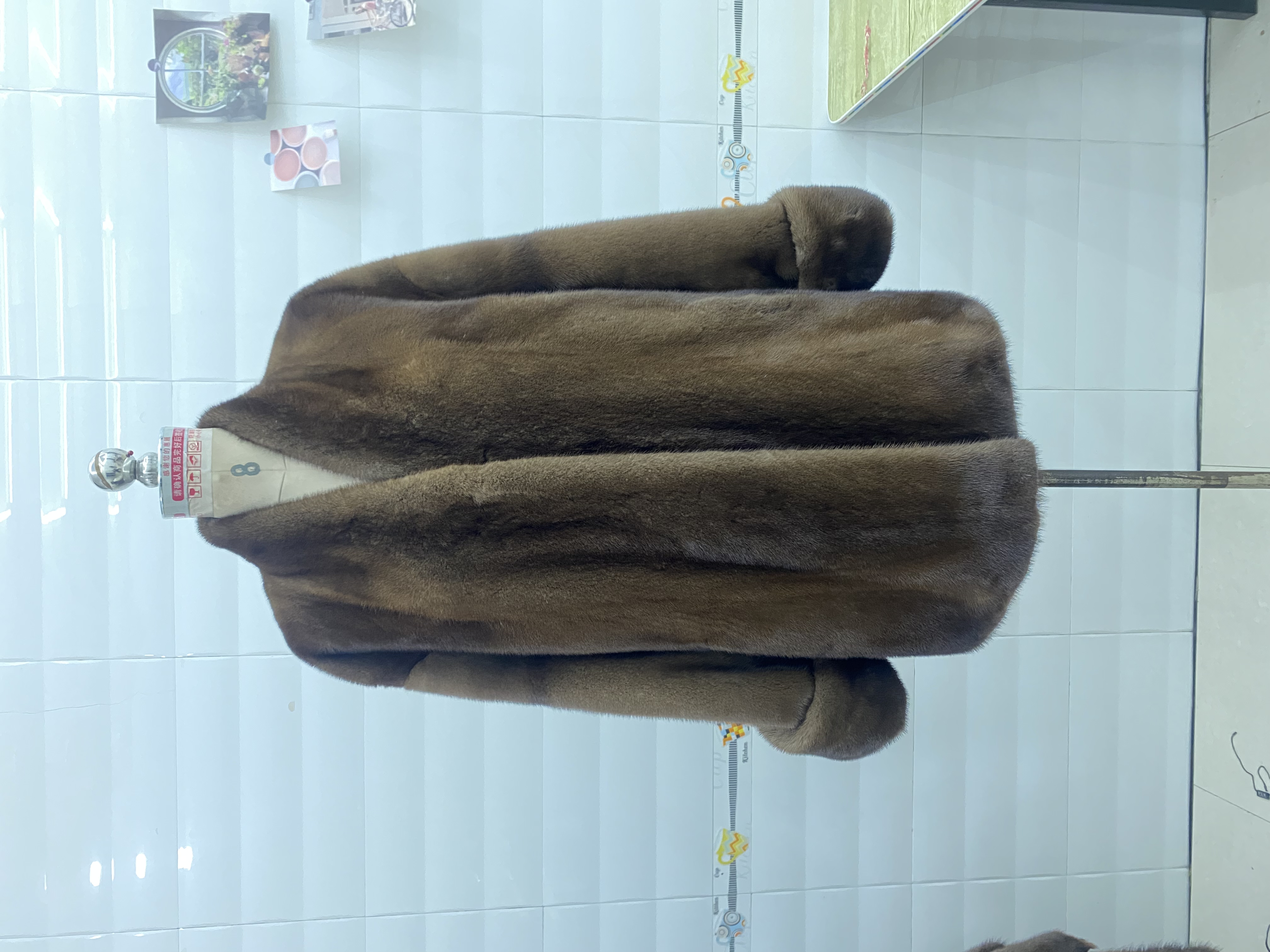 浩月锦裘进口天鹅绒级别整貂女外套气质时尚轻奢挽袖贵妃领冬新款