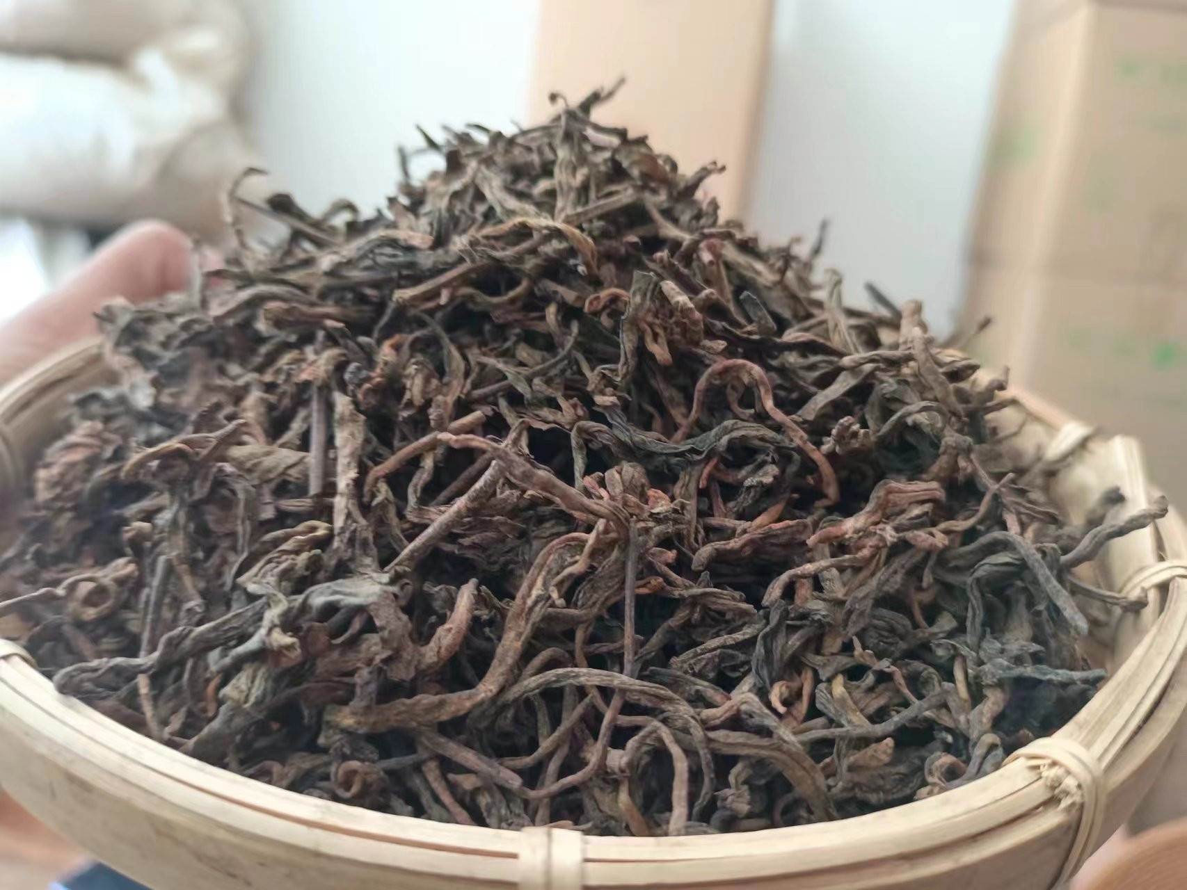 茶农40号大户赛花椒树2023年春古树混采熟散茶/250克