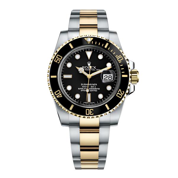 99新 Rolex/劳力士 潜航者116613间金黑/表径40/18年全套/109800
