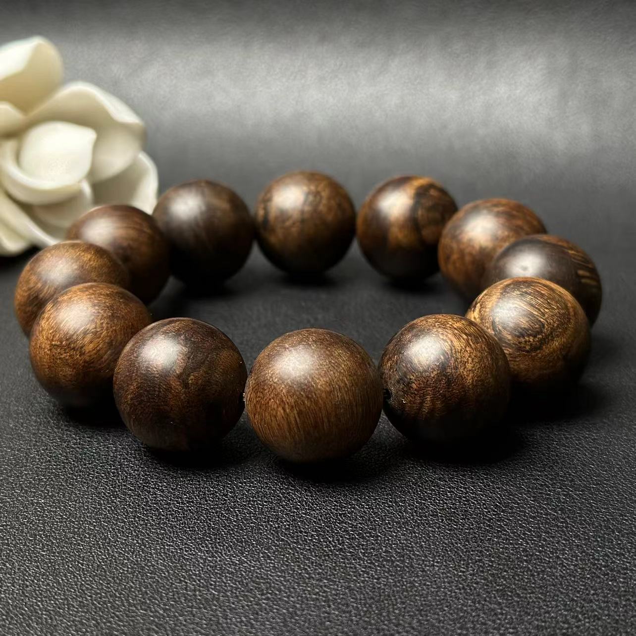 【极】Z025达拉干沉水级沉香2.0单圈圆珠手串（多样性发货一条）