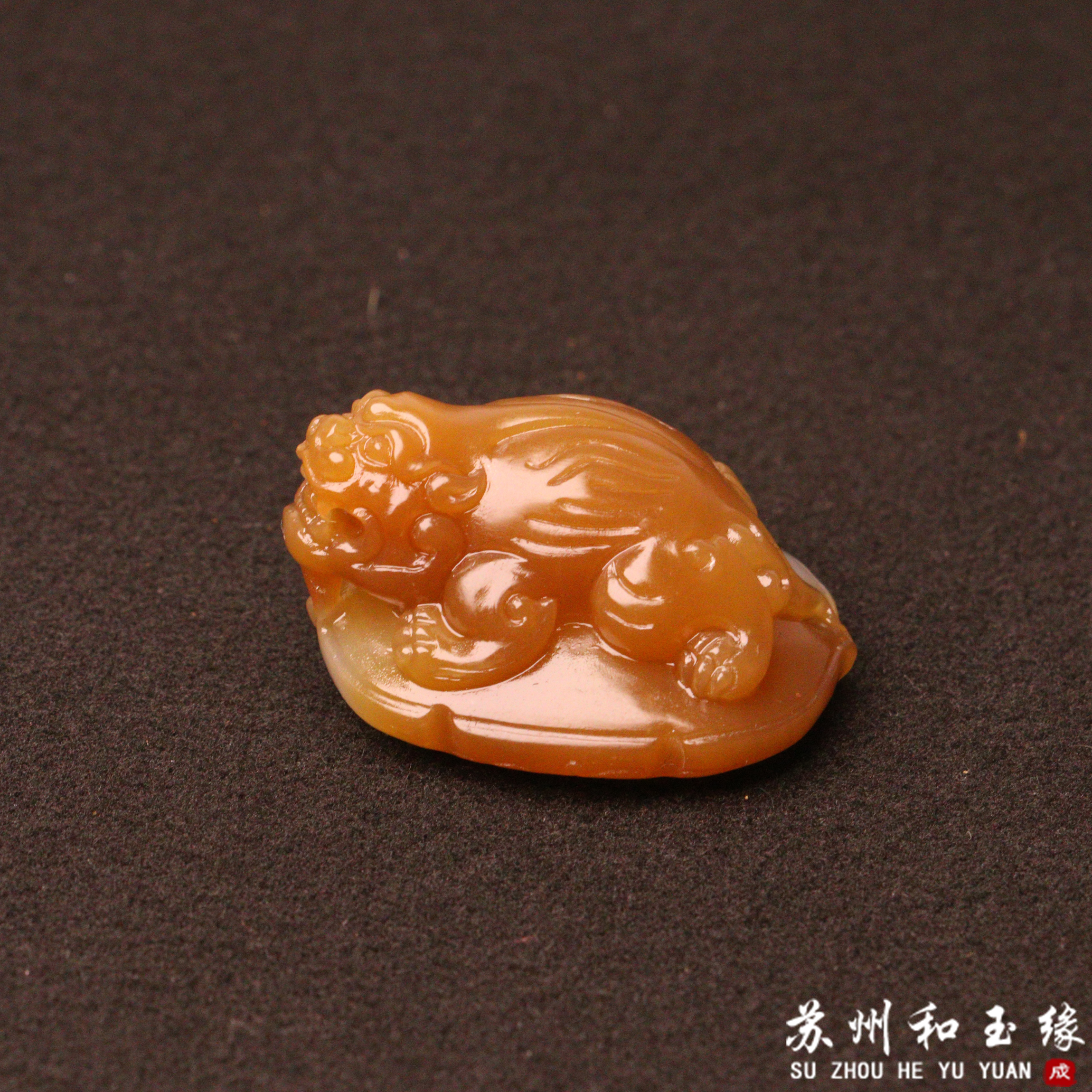 苏州和玉缘新疆和田玉且末金山糖白貔貅23.7克男女款玉石挂件项链