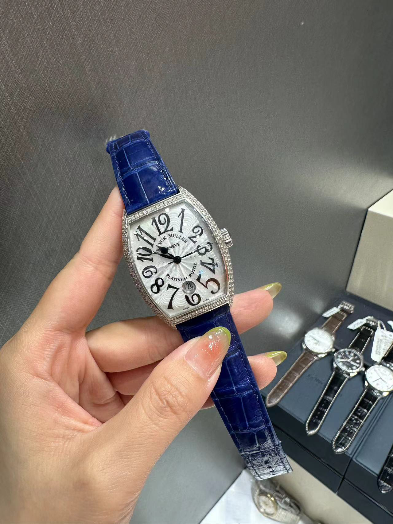 95新 Franck Muller/法兰克穆勒 7851/自动机械表/后镶钻/全套