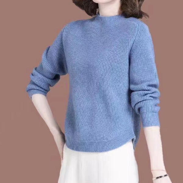 良玉推荐不规则下摆毛衣