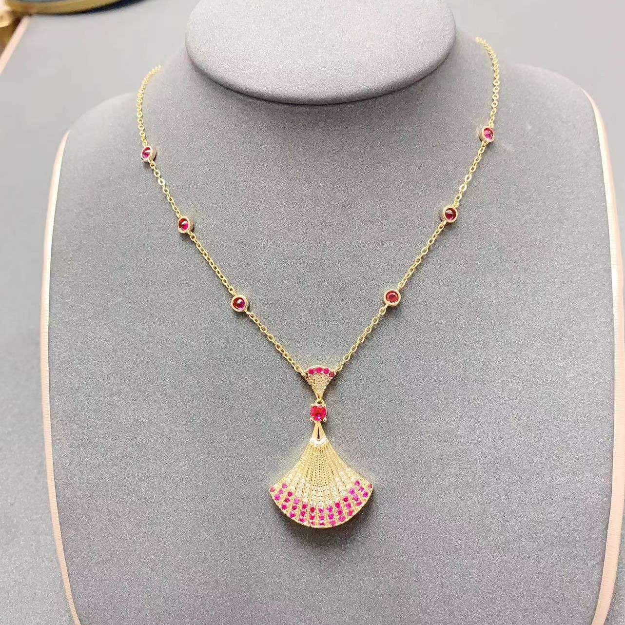 铜合金合成锆石项链 2857【满天繁星】轻奢项链