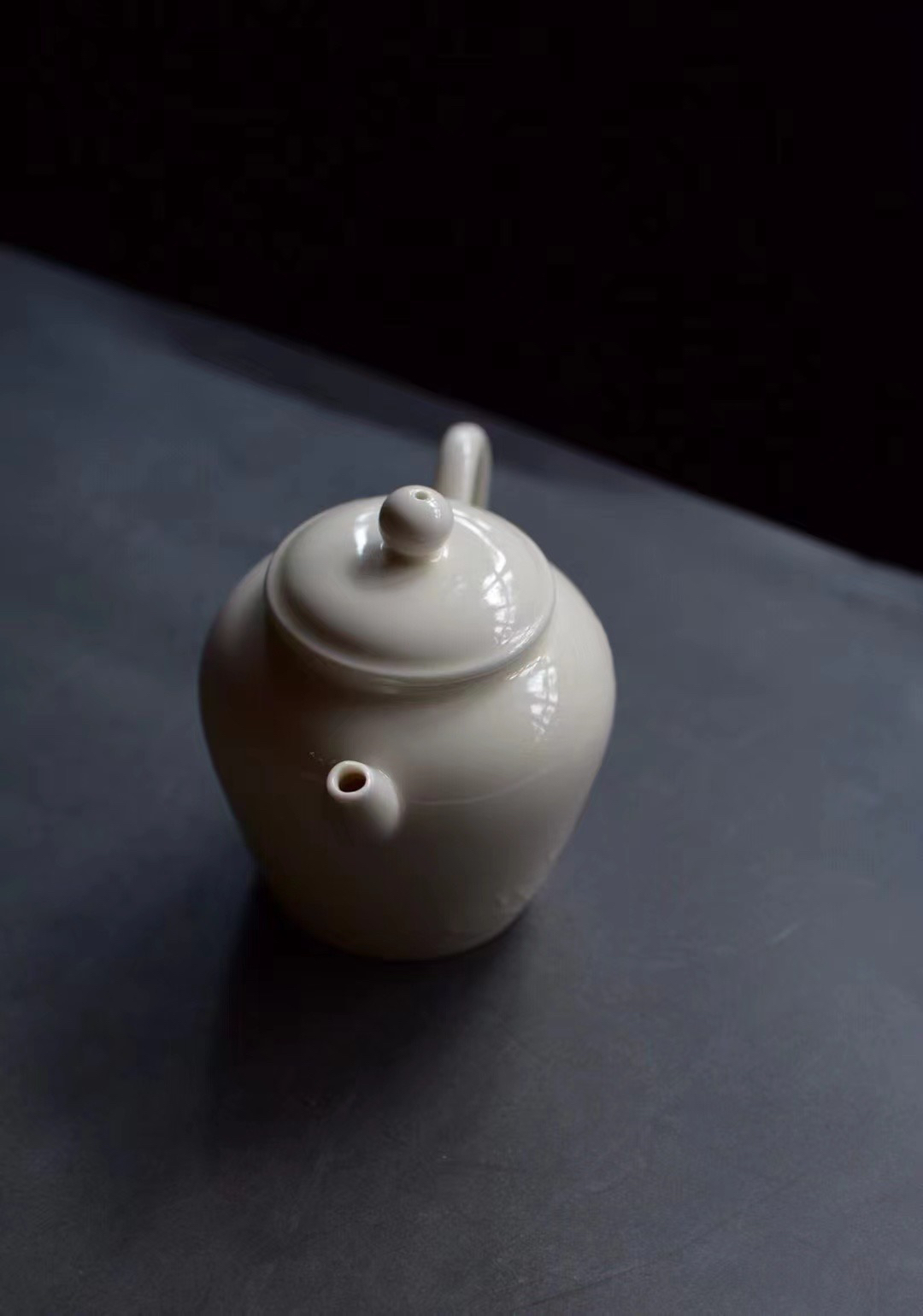 【微瑕】德化白瓷茶壶单个陶瓷功夫茶具茶壶简约泡茶壶容易约146cc