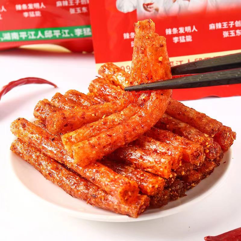 【小扬哥精选】 麻辣王子辣条小面筋很麻很辣散装网红零食辣
