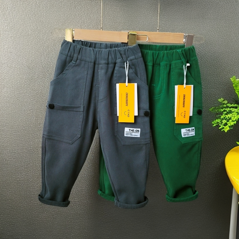 M03儿童秋冬一体绒休闲裤男童冬装加绒工装卫裤