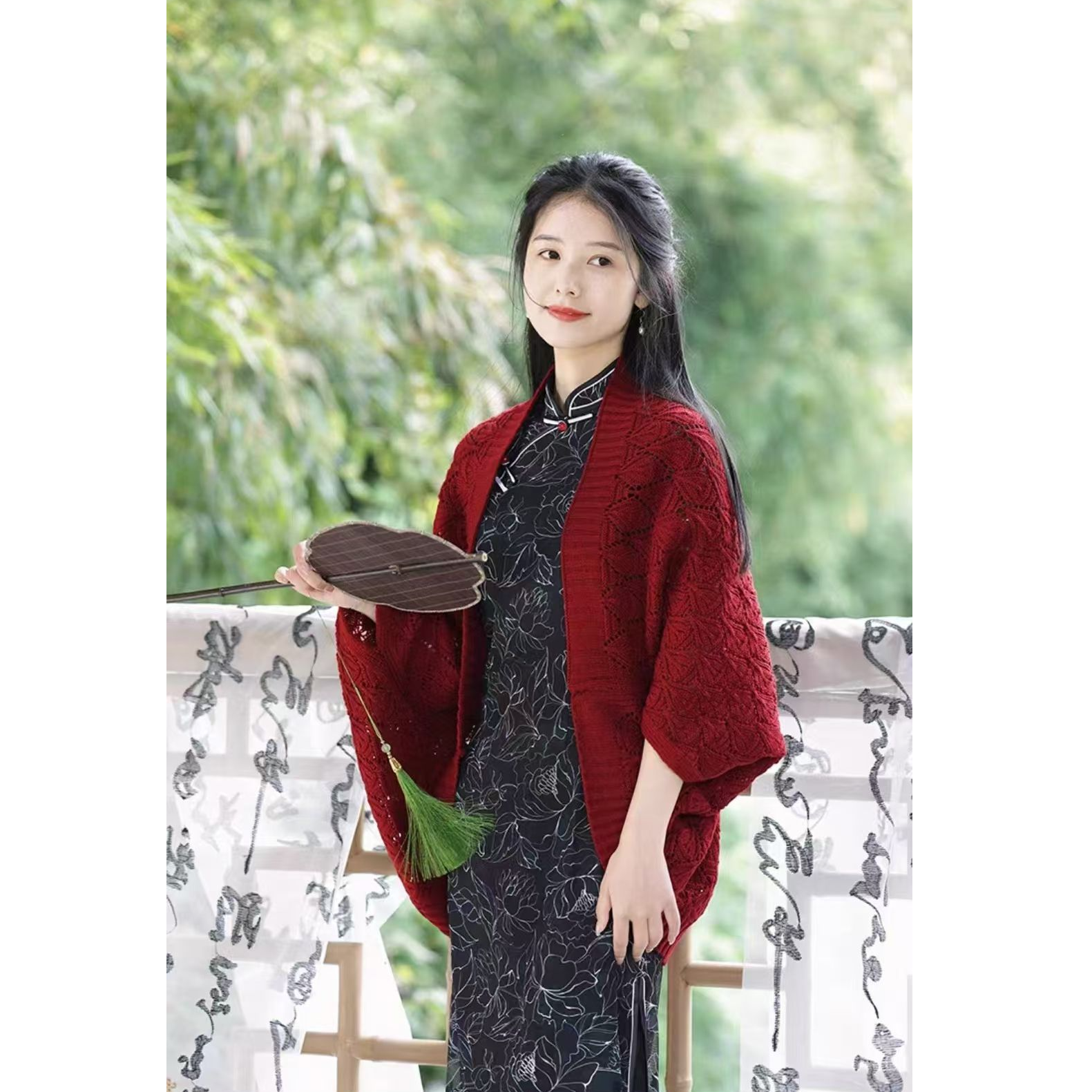 苏故里【忘山野】复古港风百搭外披网红复古日常民族风气质